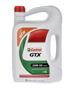 روغن موتور خودرو کاسترول مدل GTX 20W50 SL حجم 4 لیتر