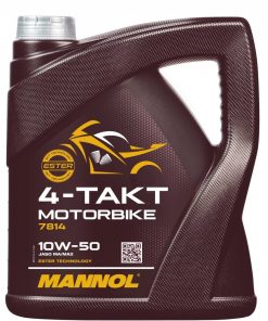 روغن موتور سیکلت 10W50مانول MANNOL 4- Takt Motorbike