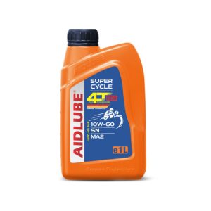 روغن موتورسیکلت AIDLUBE SUPER CYCLE 4T 10W60 SN MA2