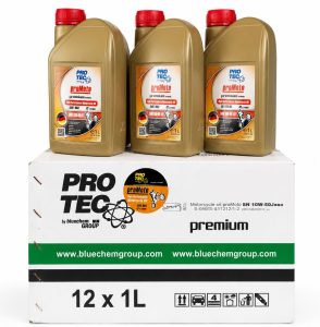 روغن موتور سیکلت پروتک PROTEC 10W 50 SN عمده کارتن
