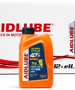 روغن موتورسیکلت AIDLUBE 10W40 SN MB BLUE کارتن عمده